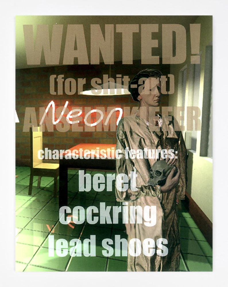 Albert Oehlen&amp;nbsp;Untitled 2000&amp;nbsp;computer collage on paper, unique&amp;nbsp;228 x 177 cm / 89.8 x 69.7 in&amp;nbsp;&amp;nbsp;