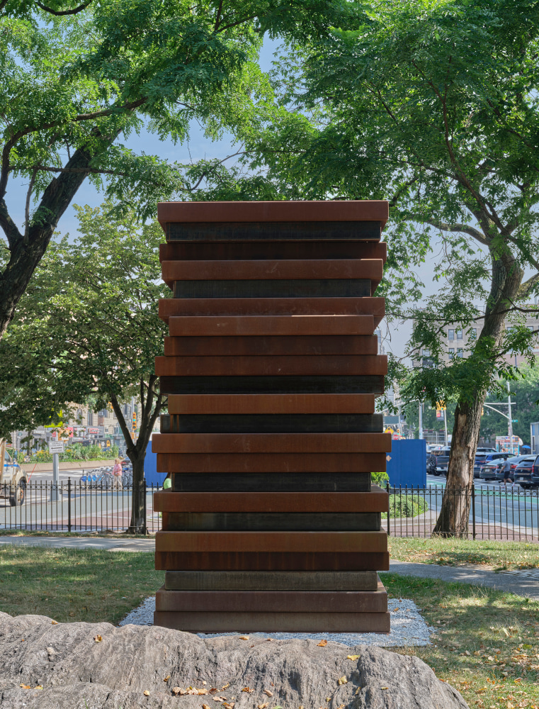 Sean Scully, Shadow Stack, Broadway and 167th Street (Mitchel Square). Photography by Tom Barratt