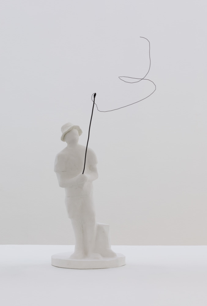 Andy Fitz
Fisherman a half second later, 2022
plaster, paper mache clay, wire
45 x 17 x 42 cm /&amp;nbsp;17.7 x 6.7 x 16.5 in