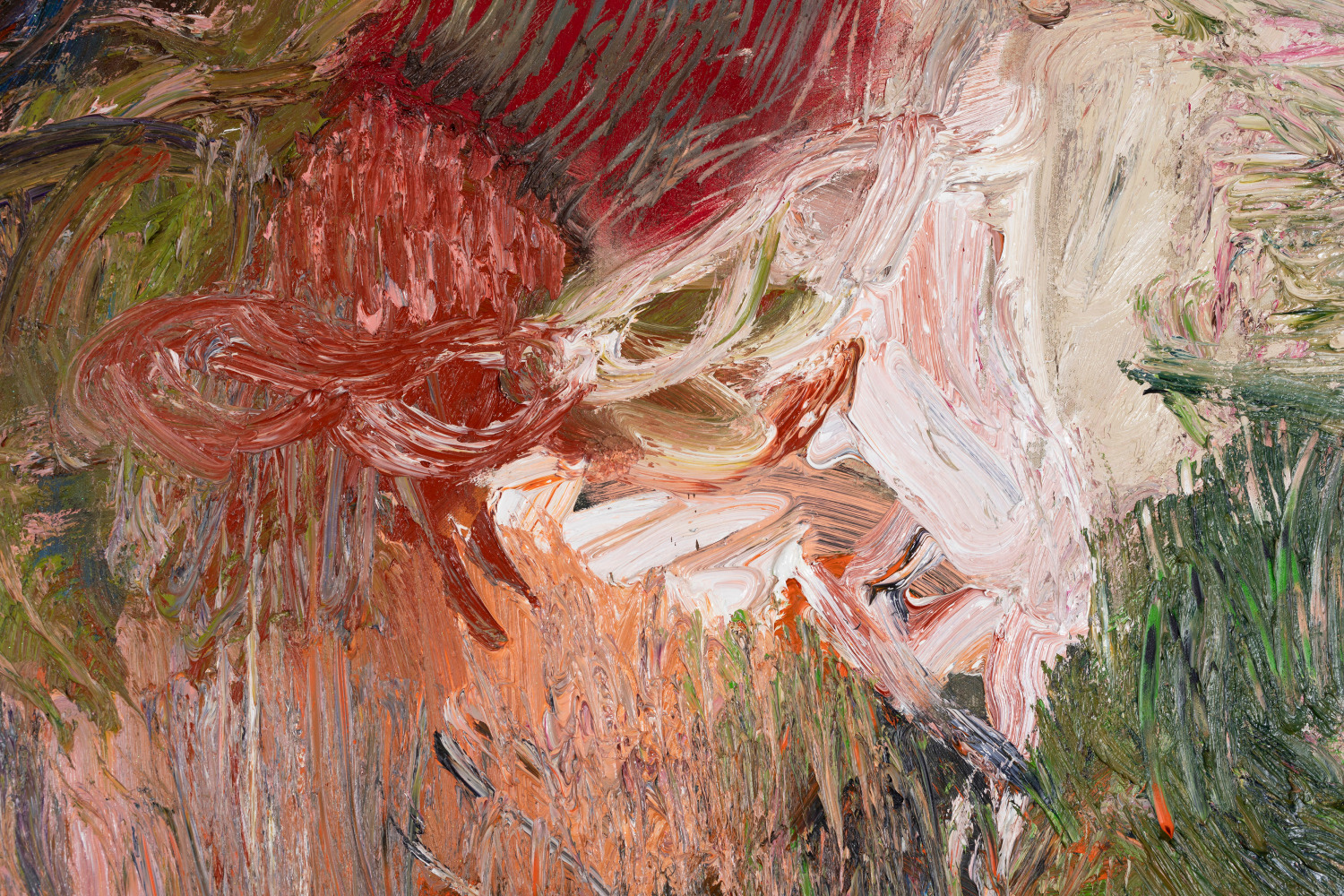 James Cabaniuk&amp;nbsp;

Double Edging, 2025
oil paint, spray paint and glitter on canvas

230 x 180 cm / 90.6 x 70.9 in&amp;nbsp; &amp;nbsp;