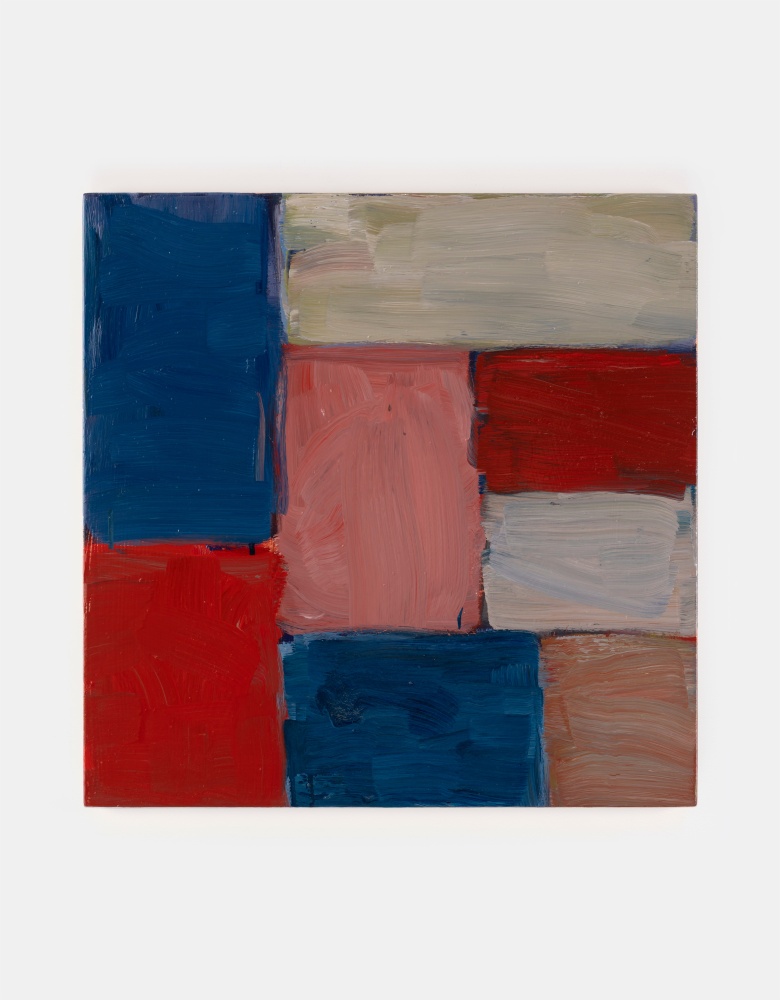 Sean Scully&amp;nbsp;
Pink Blue 2025
oil on copper
70 x 70 x 3.85 cm / 27.6 x 27.6 x 1.5 in