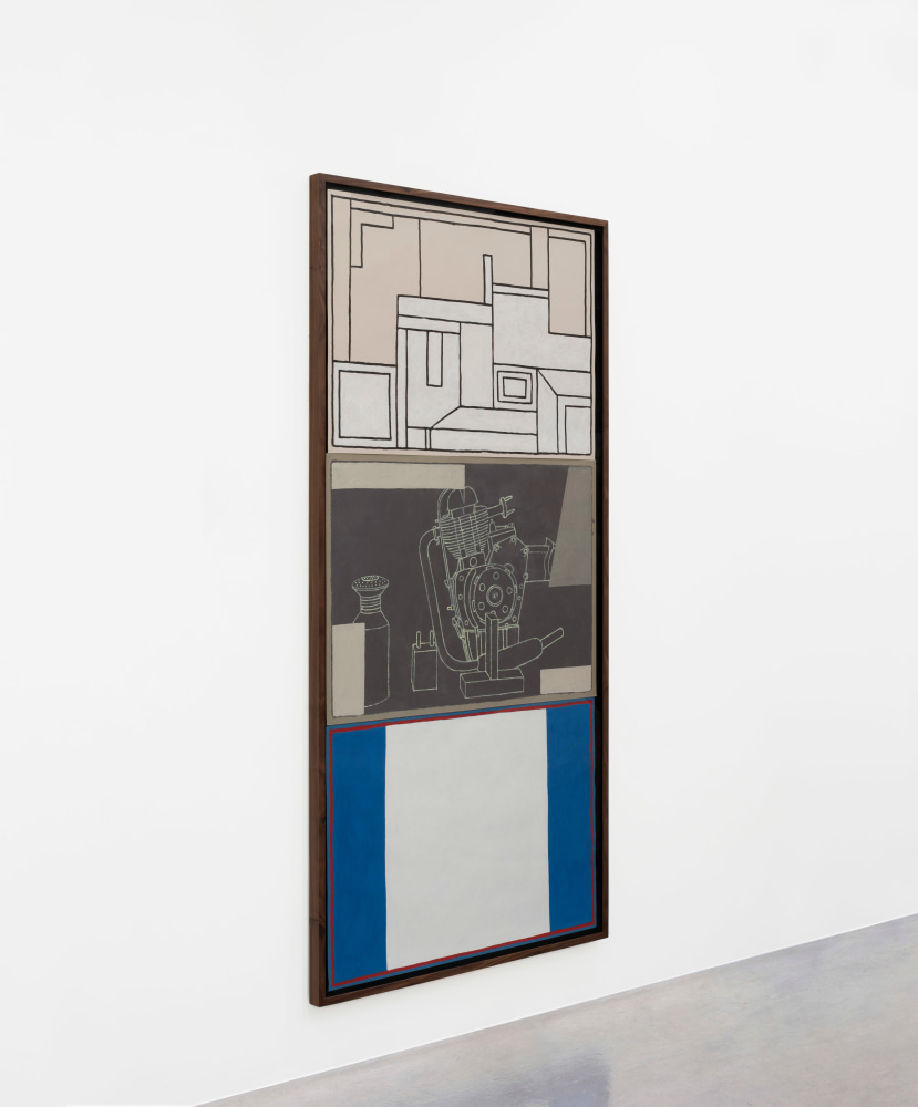 Nathalie Du Pasquier
It worked, 2022
oil on paper, 3 modules
210 x 100 cm / 82.7 x 39.4 in framed