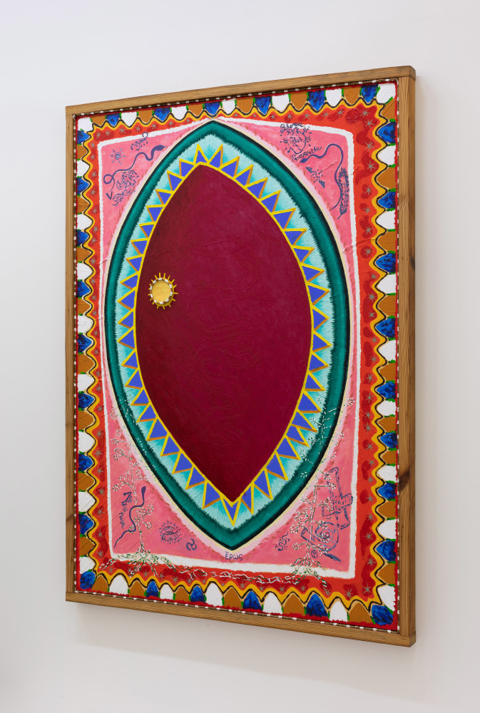 Cycles of Existential Rhyme,&amp;nbsp;2020-21
oil, rope, nails and wood on canvas&amp;nbsp;
180.3 x 129.5 cm / 71 x 51 in&amp;nbsp;