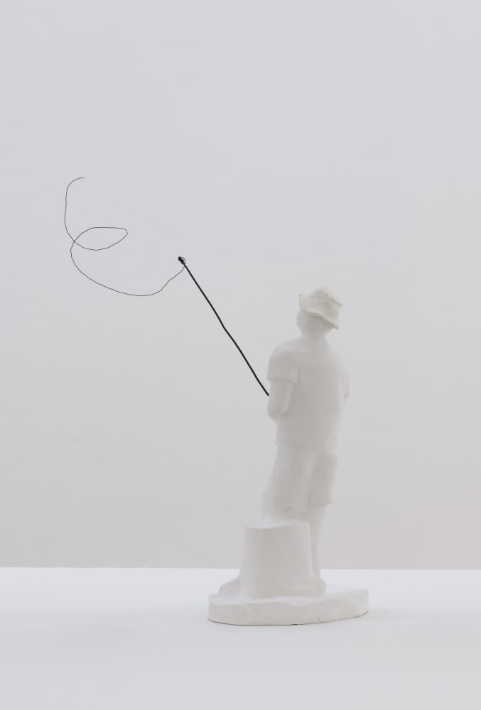 Andy Fitz
Fisherman a half second later, 2022
plaster, paper mache clay, wire
45 x 17 x 42 cm /&amp;nbsp;17.7 x 6.7 x 16.5 in