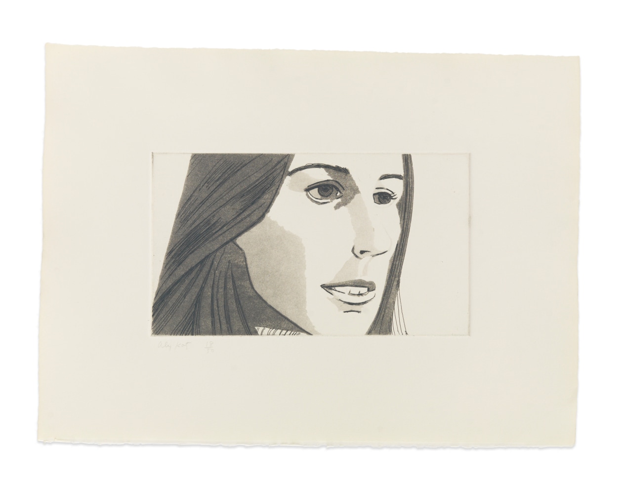 June Ekman&amp;#39;s Class: Fran, 1972

aquatint, edition of 50

11 x 15 in. / 27.9 x 38.1 cm