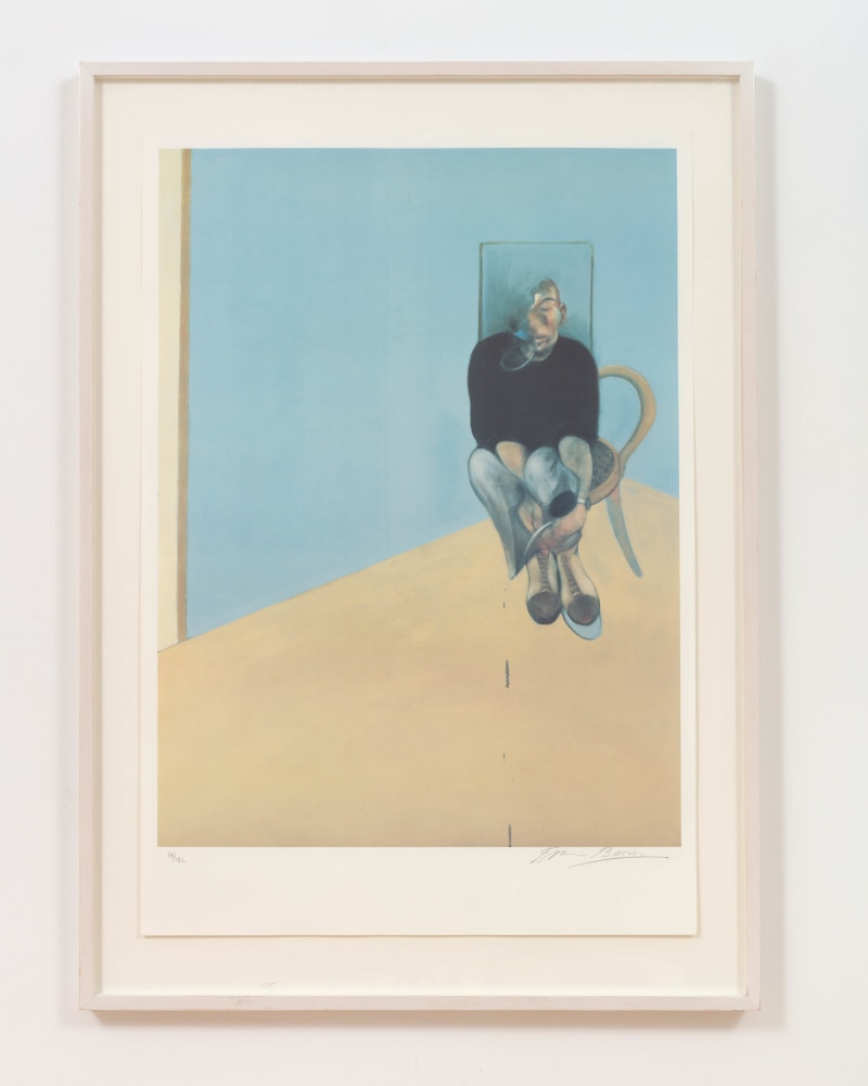 Francis Bacon

Study for Self Portrait 1982, 1984

lithograph, edition of 182

image:&amp;nbsp;32 1/8 x 23 7/8 in.&amp;nbsp;/&amp;nbsp;81.5 x 60.5 cm

paper:&amp;nbsp;37.00 x 25 5/8 in.&amp;nbsp;/&amp;nbsp;94 x 65 cm