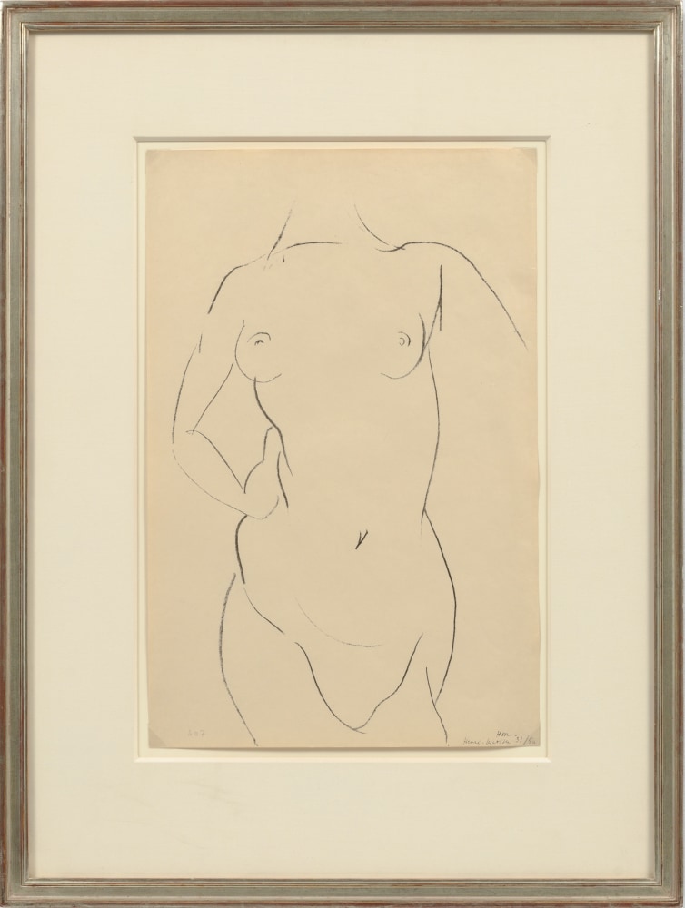 Torse de face, 1913

lithograph on Japanese vellum, edition of 50

19 11/16 x 13 in. / 50 x 33 cm