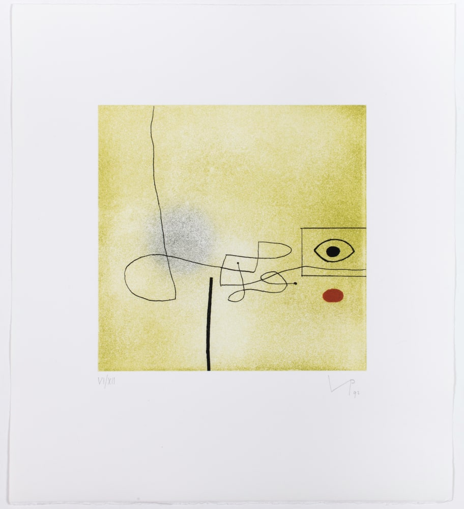 Images on the Wall, Print G, 1991-92

etching, edition of 50

22 1/4 x 19 3/4 in. (56.5 x 50.2 cm)

framed: 24 1/2 x 27 x 1 1/2 in.

Sold