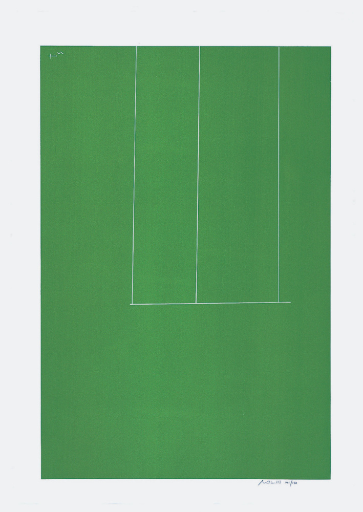 London Series I: Untitled (Green), 1971

screenprint on J.B. Green mould-made Double Elephant paper, edition of 150

41 x 28 1/4 in. / 104.1 x 71.8 cm