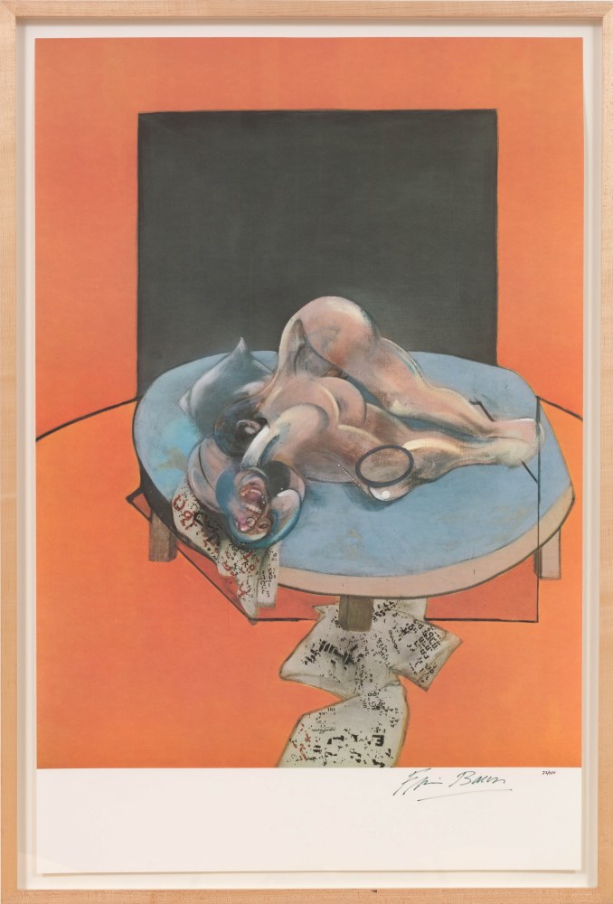 Francis Bacon
Studies of the Human Body 1979 (Center Panel of Triptych), 1980

offset lithograph, ed. of 250

image: 35 x 26 in. / 88.9 x 66

sheet: 40 x 26 in. / 101.6 x 66 cm