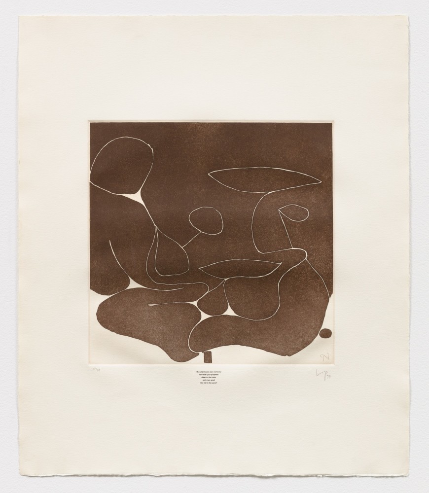 By What Means?, 1974
etching, edition of 60

27 3/4 x 23 7/8 in. / 70.5 x 60.6 cm