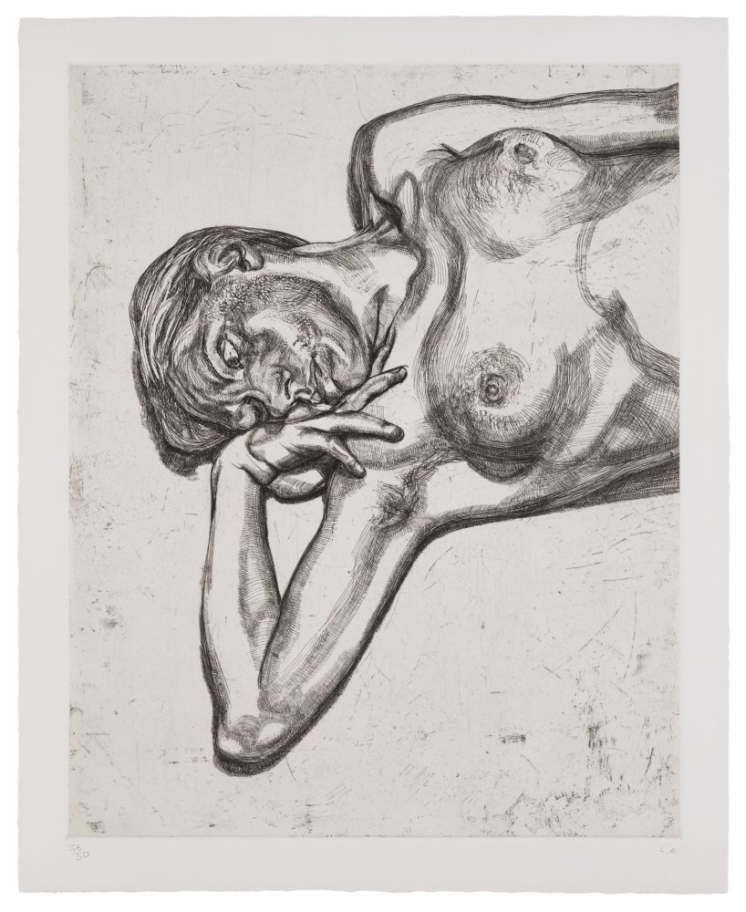 Lucian Freud

Head and Shoulders of a Girl, 1990

etching on Somerset satin white paper, ed. of 50

30 3/4 x 25 in.(78.1 x 63.5 cm)

Sold