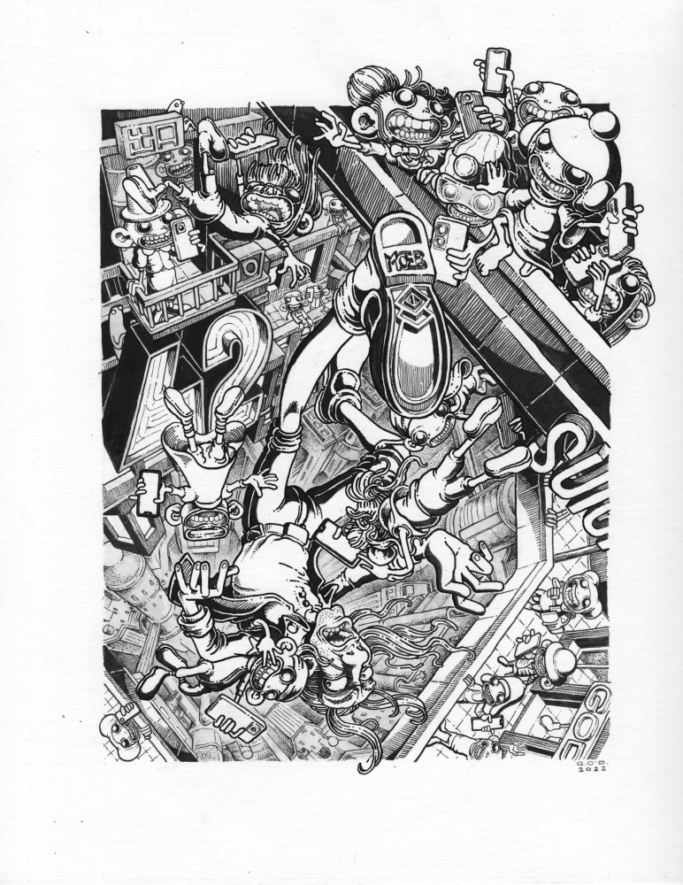 Suicide Avenue, 2022

China ink on paper

13 17/20 x 11 inches

Sold