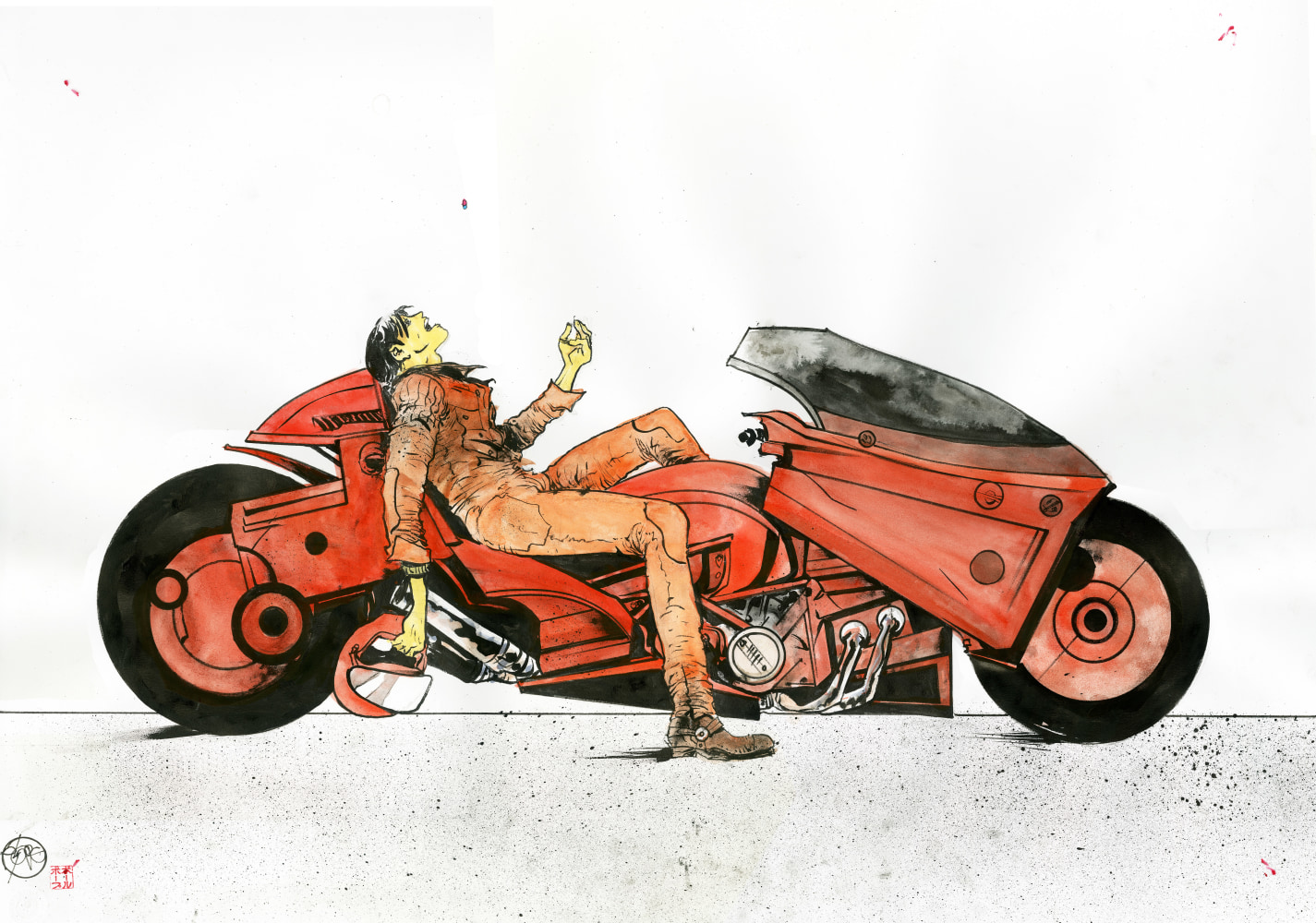 Paul Pope
A Tribute to Otomo from Paul Pope, 2021
Mixed media on paper
23 x 29 inches
$13,800 - Sold

&amp;nbsp;