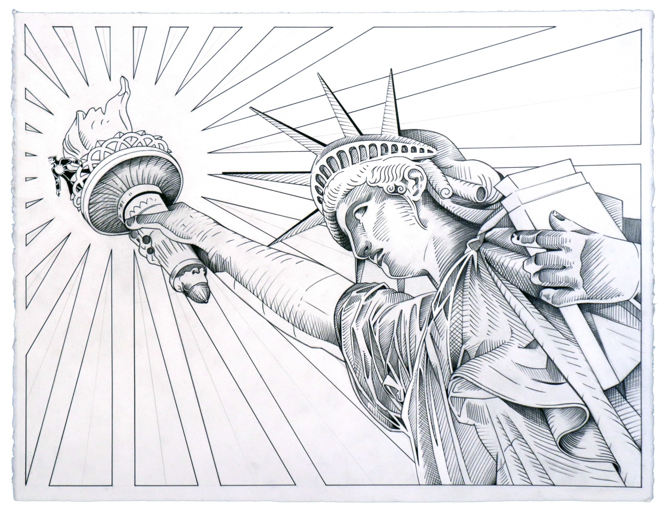 Rajive Anand

Liberty, 2022

China ink on paper

Framed: 19 1/4 x 24 inches