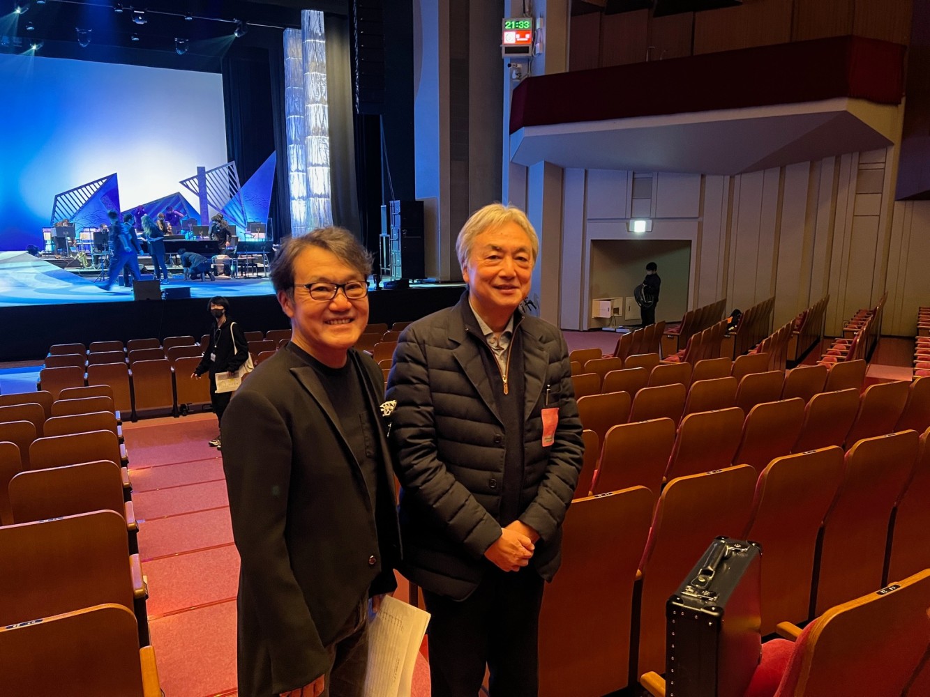 My young brother, Akira Senju, was in charge of music when I was in charge of the art for this production in Tokyo. &amp;nbsp;A day before the performance, we work till last minute to improve and perfect the stage. &amp;nbsp;Unfortunately, I won&amp;#39;t be able to be present since I have to give a lecture in Kyoto.