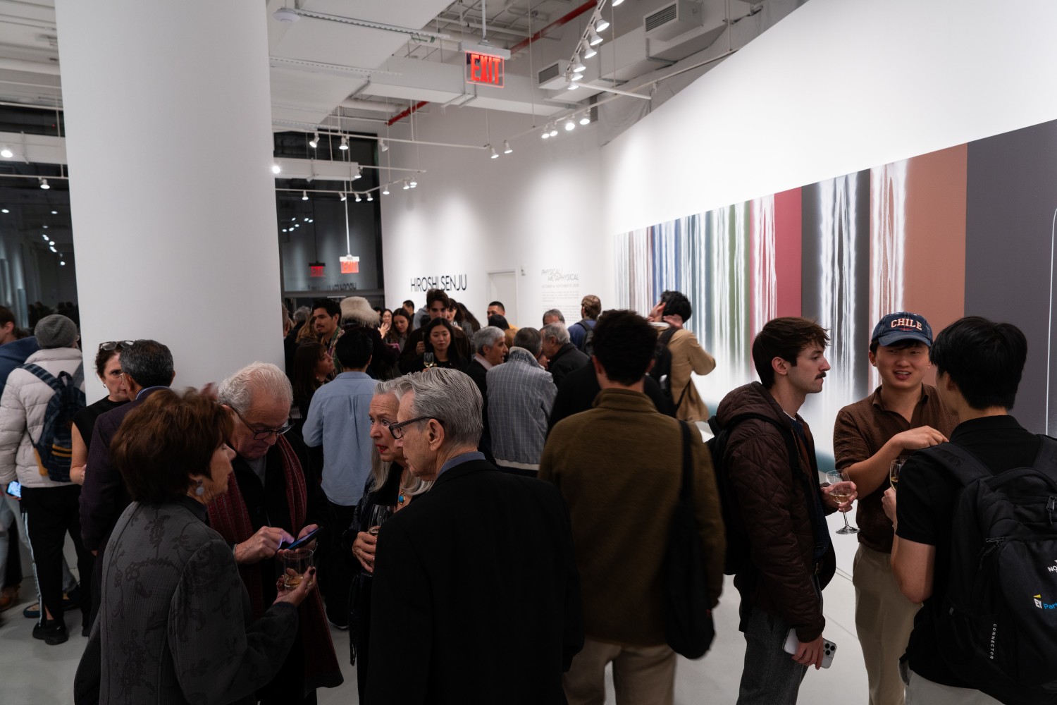 The opening reception was lively with hundreds of invited guests.