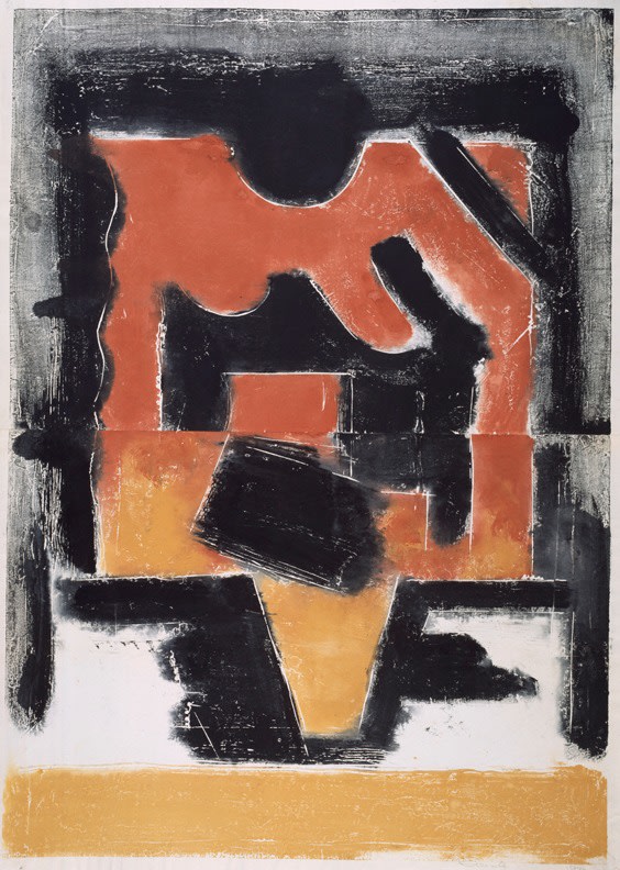Untitled, PP 2091,&amp;nbsp;1972
Water Soluble Printer&amp;rsquo;s Ink and Casein
​​​​​​​on Handmade Japanese Paper
H:&amp;nbsp;40 7/8 x W: 28 7/8 inches