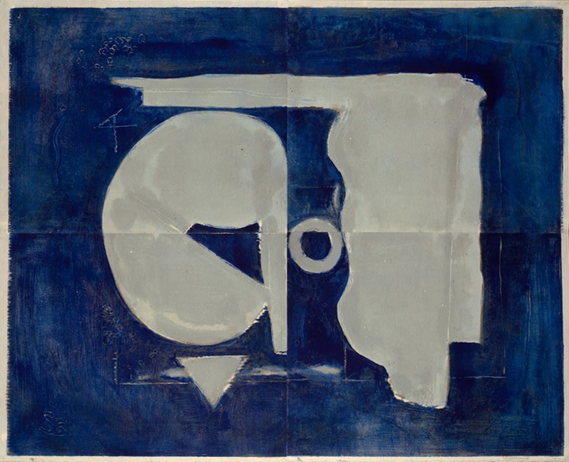 Untitled, PP 4015, c. 1972
Water Soluble Printer&amp;rsquo;s Ink and Casein
​​​​​​​on Handmade Japanese Paper
H:&amp;nbsp;39 1/4 x W: 49 1/8 inches