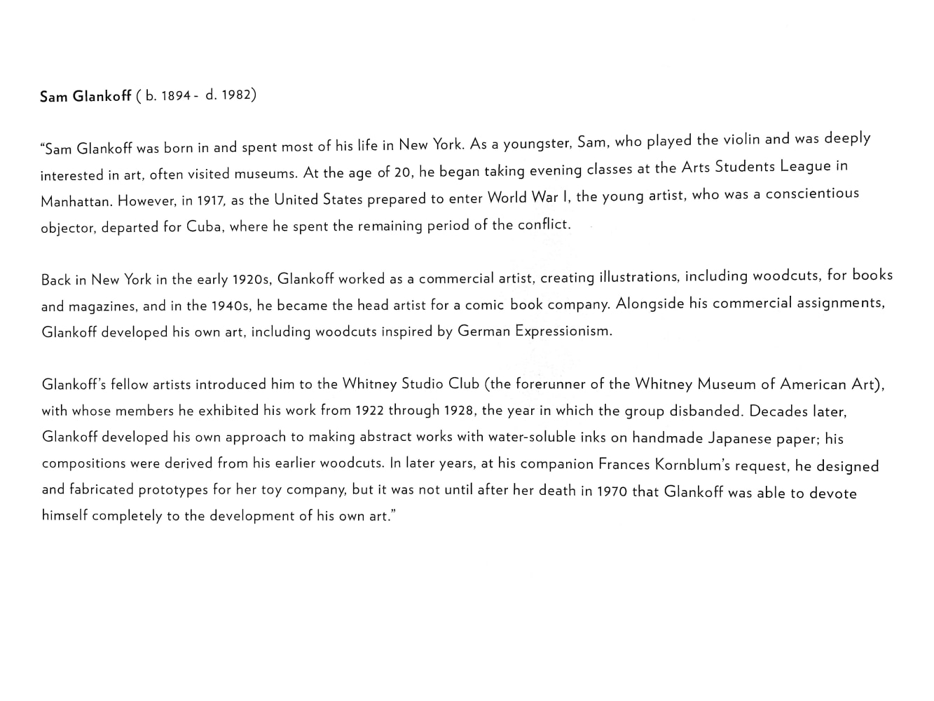 Johnson Lowe Gallery