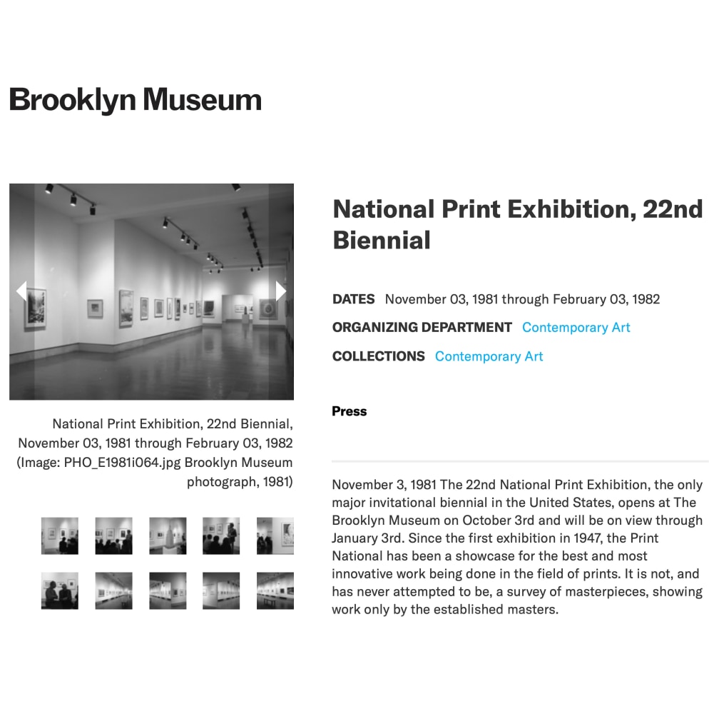 22nd National Print Exhibition