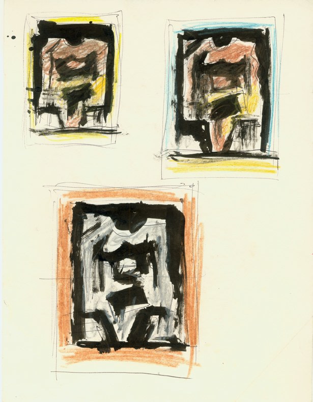 Untitled, FII 59, c. 1970s
Ink, Pen and Crayon on Paper
H:&amp;nbsp;11 x W: 8 1/2 inches