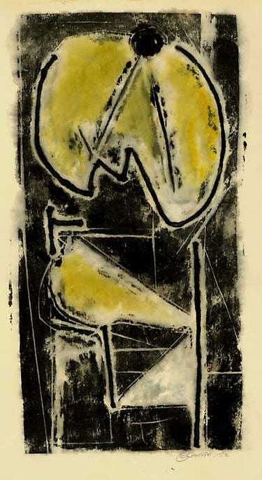 Inv# AWdC-CM 1802-3 Untitled, c.1950-1960s
Water Soluble Printer&amp;#39;s Ink
on Handmade Japanese Paper
17 3/16 x 11 1/4 inches&amp;nbsp;&amp;nbsp;
43.66 x 28.58 cm

Private Collection