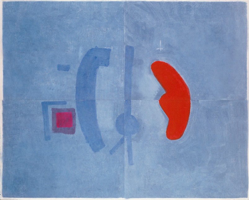Untitled, PP 4142, 1977
Water Soluble Printer&amp;rsquo;s Ink and Casein
on Handmade Japanese Paper
​H:&amp;nbsp;49 x&amp;nbsp; W: 39 1/8 inches