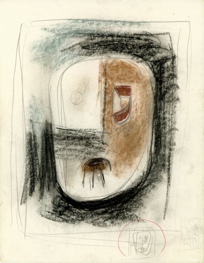 Inv# FI 127 Untitled, c. 1970s
Ball Point Ink, Graphite and Pastel
on Bond Paper
11 x 8.5 inches&amp;nbsp;&amp;nbsp;
27.9 x 21.6 cm