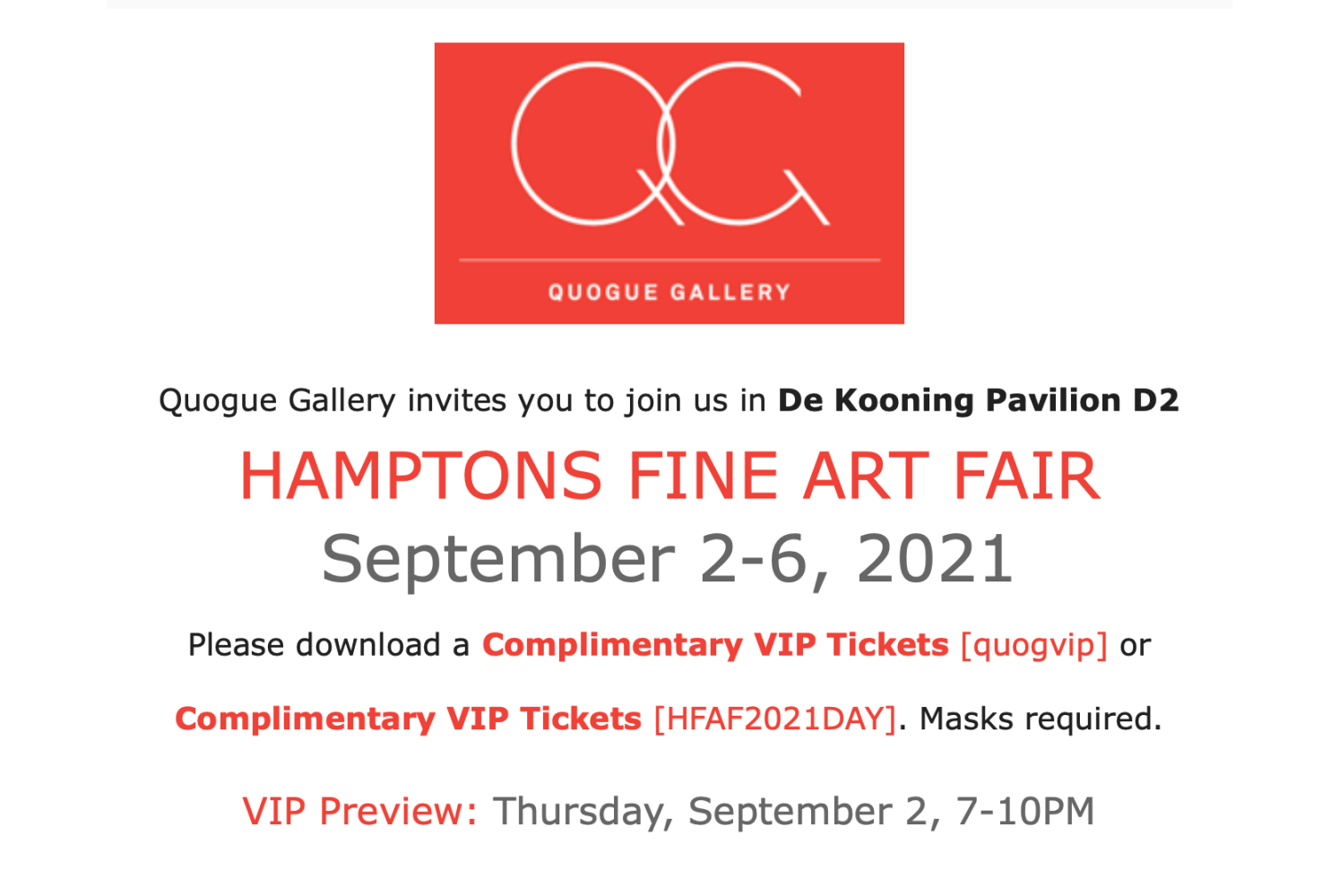 Quogue Gallery: HAMPTONS FINE ART FAIR