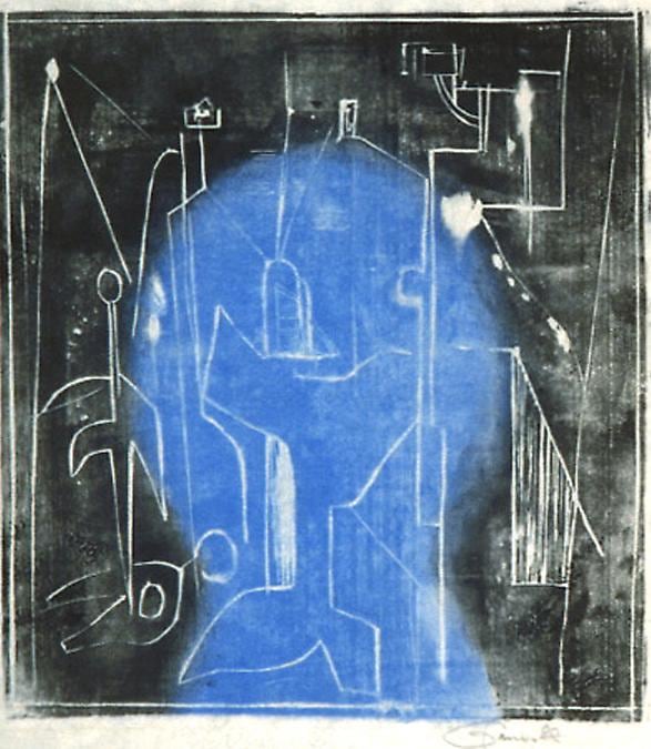 Untitled, AWdC 0203, c. 1940-60s
Water Soluble Printer&amp;rsquo;s Ink
on Japanese Paper
H: 9&amp;nbsp; x 8 inches (approx)
Collection: Smith College Museum