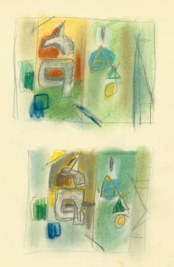 Inv# FI 33 Untitled, c. 1940s-1950s
Graphite and Pastel on Vellum Paper
11 x 8.5 inches&amp;nbsp;&amp;nbsp;
27.9 x 21.6 cm