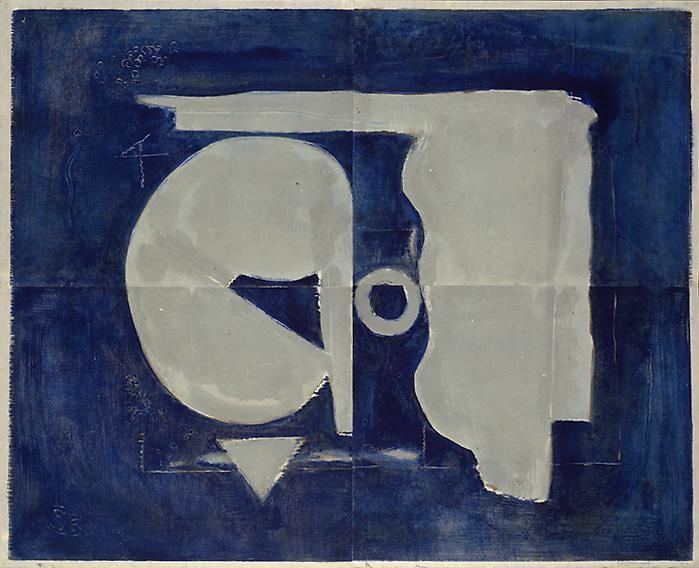 PP 4015 Untitled, 1972
39 1/4 x 49 1/8 inches
99.7 x 124.79 cm
Water Soluble Printer&amp;#39;s Ink and Casein
on Handmade Japanese Paper