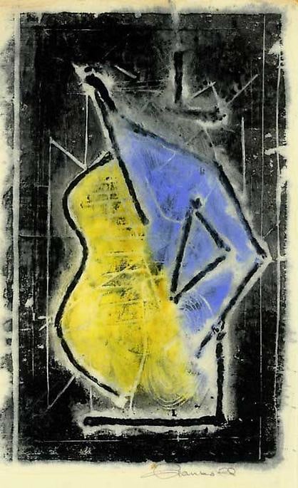 Inv# AWdC-CM 1602-2 Untitled, c.1950-60s
Woodcut Water Soluble Printer&amp;#39;s Ink
on Handmade Japanese Laid Paper
12 1/4 x 7 1/2 inches&amp;nbsp;
31.12 x 19.05 cm

Private Collection