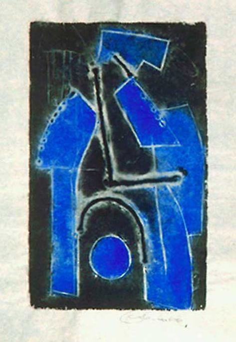 Inv# AWdC-CM 2002-12 Untitled, c.1950s-1960s
Water Soluble Printer&amp;#39;s Ink
on Handmade Japanese Laid Paper
18 3/8 x 12 1/4 inches&amp;nbsp;
46.7 x 31.1 cm