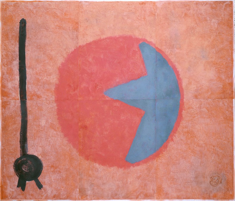 Untitled, PP 6001, 1979
Water Soluble Printer’s Ink and Casein
on Handmade Japanese Paper
H: 49 1/8 x W: 58 3/4 inches