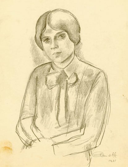 Inv# GDrP 001 Untitled, 1921
Graphite on Silverpoint Prepared Paper
9 5/8 x 7 7/16 inches&amp;nbsp;&amp;nbsp;
24.45 x 18.89 cm