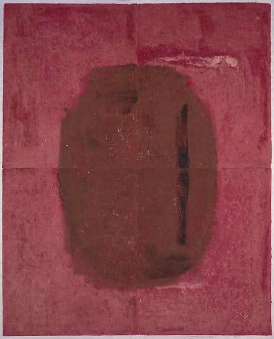 Untitled, PP 4153, c. 1977
Water Soluble Printer&amp;rsquo;s Ink and Casein
on Handmade Japanese Paper
H:&amp;nbsp;48 7/8 x W: 38 1/2 inches