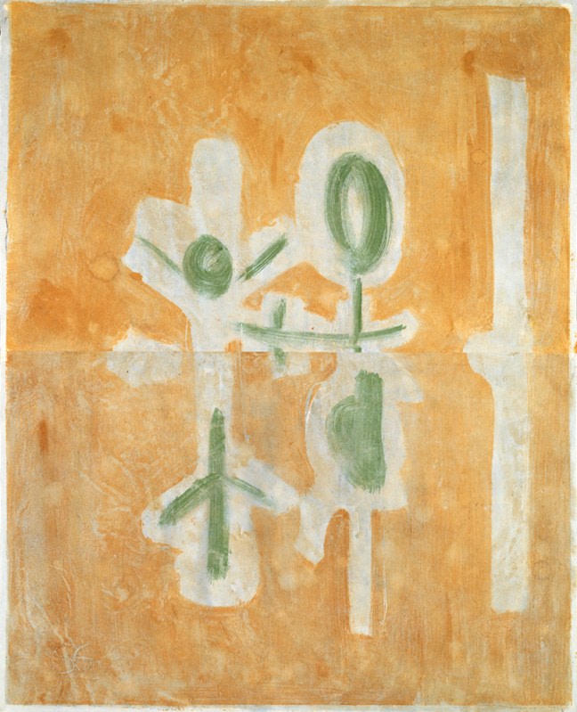 Untitled, PP 4119,&amp;nbsp;c. 1976
Water Soluble Printer&amp;rsquo;s Ink and Casein
​​​​​​​on Handmade Japanese Paper
H:&amp;nbsp;44 3/8 x W: 34 7/8 inches