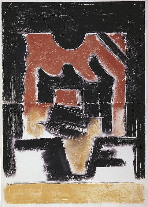 Untitled, PP 2090, 1972
Water Soluble Printer&amp;rsquo;s Ink and Casein
on Handmade Japanese Paper
H:&amp;nbsp;40 7/8 x W: 28 3/4 inches