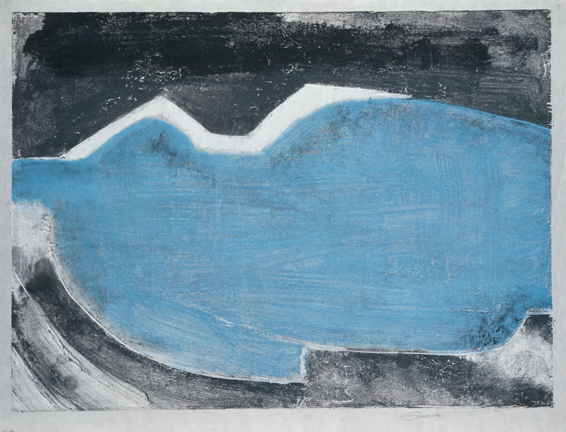 Untitled, PP 1040, c. 1971
Water Soluble Printer’s Ink and Casein
on Handmade Japanese Paper
H: 24 x W: 31 5/8 inches