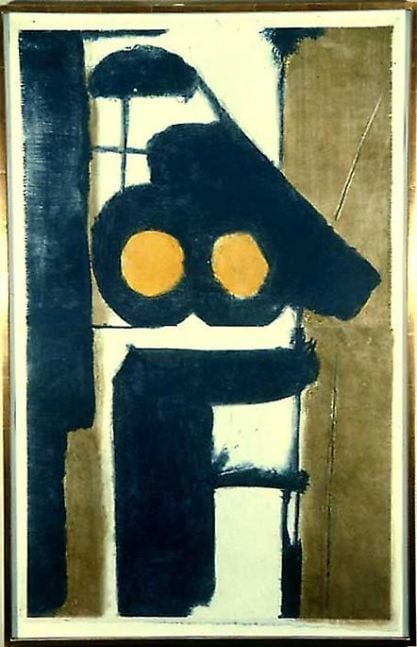 Untitled, PP 2025, 1971
Water Soluble Printer&amp;rsquo;s Ink and Casein
H: 40 3/4 x W: 26 inches