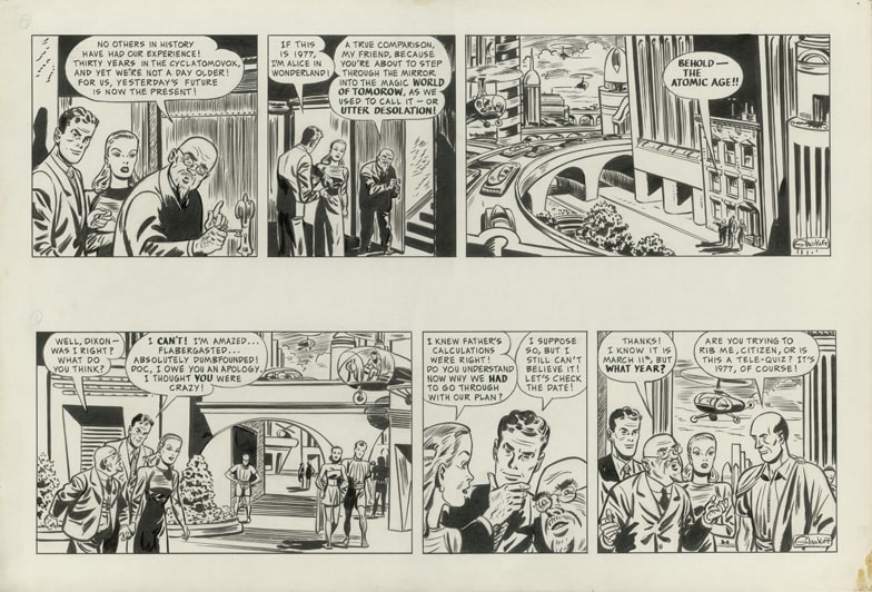 DUKE DIXON,&amp;nbsp;CCCS 17/18-09, 1947
Brush/Black Ink on Paper Board
​H:&amp;nbsp;15 x&amp;nbsp; W: 22 inches