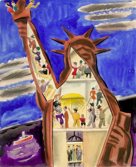 Inv# PII 056 Untitled, c. 1930s
Watercolor over pencil sketch on Bristol Board
7 9/16 x 6 5/16 inches
19.2 x 16.03 cm