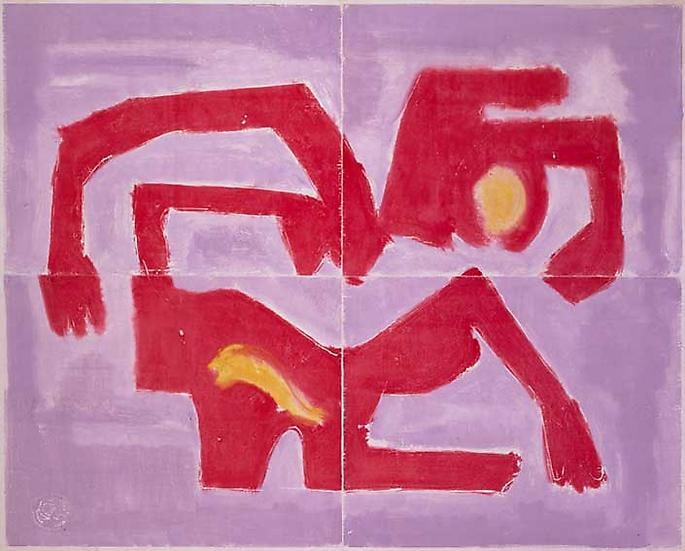 Inv# PP 4036 Untitled, c.1974
Water Soluble Printer&amp;#39;s Ink and Casein
on Handmade Japanese Paper
38 7/16 x 48 1/4 inches&amp;nbsp;&amp;nbsp;
97.64 x 122.56 cm

Private Collection