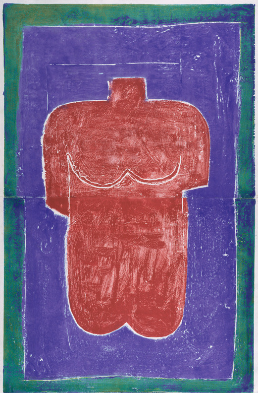 Untitled, PP 2008,&amp;nbsp;1972
Water Soluble Printer&amp;rsquo;s Ink and Casein
on Handmade Japanese Paper
​H:&amp;nbsp;40 1/4 x W: 25 7/8 inches