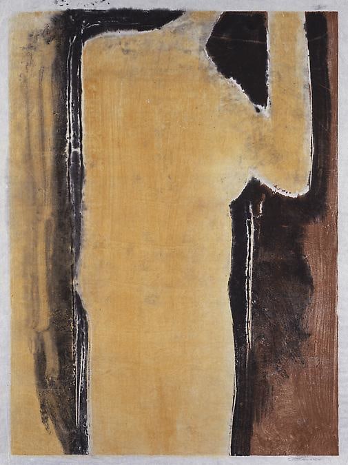 Untitled, PP 1036, 1971
Water Soluble Printer&amp;rsquo;s Ink and Casein
on Handmade Japanese Paper
H: 31 7/16 x W: 24 3/16 inches