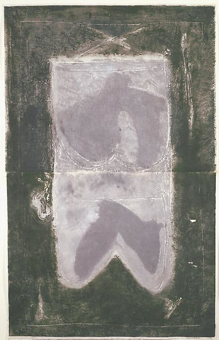 Untitled, PP 2006, 1972
Water Soluble Printer’s Ink and Casein
on Handmade Japanese Paper
H: 40 1/4 x  W: 25 3/16 inches