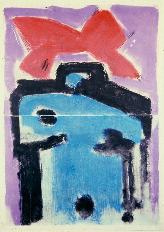 Untitled, PP 2061, 1972
Water Soluble Print&amp;#39;s Ink and Casein
H:&amp;nbsp;41 x W: 29 inches