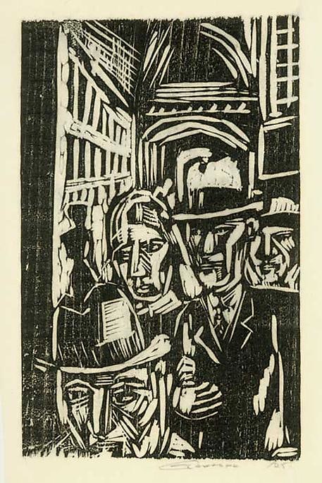 Inv# RBWWdC 3807-25-9 Untitled, c.1925
Oil Based Printer&amp;#39;s Ink / Woodcut
on Handmade Japanese Laid Tissue Paper
13 5/8 x 8 13/16 inches&amp;nbsp;&amp;nbsp;
34.62 x 22.38 cm